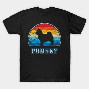 Pomsky Vintage Design Dog T-Shirt